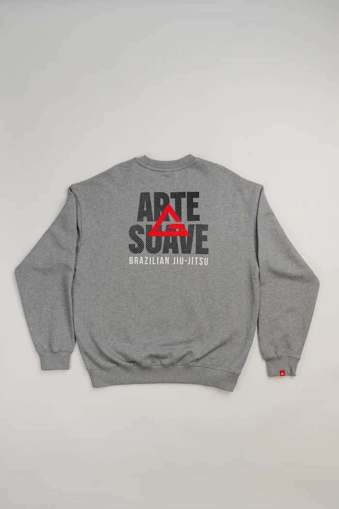 Arte Suave V2 Mens Crewneck - Grey