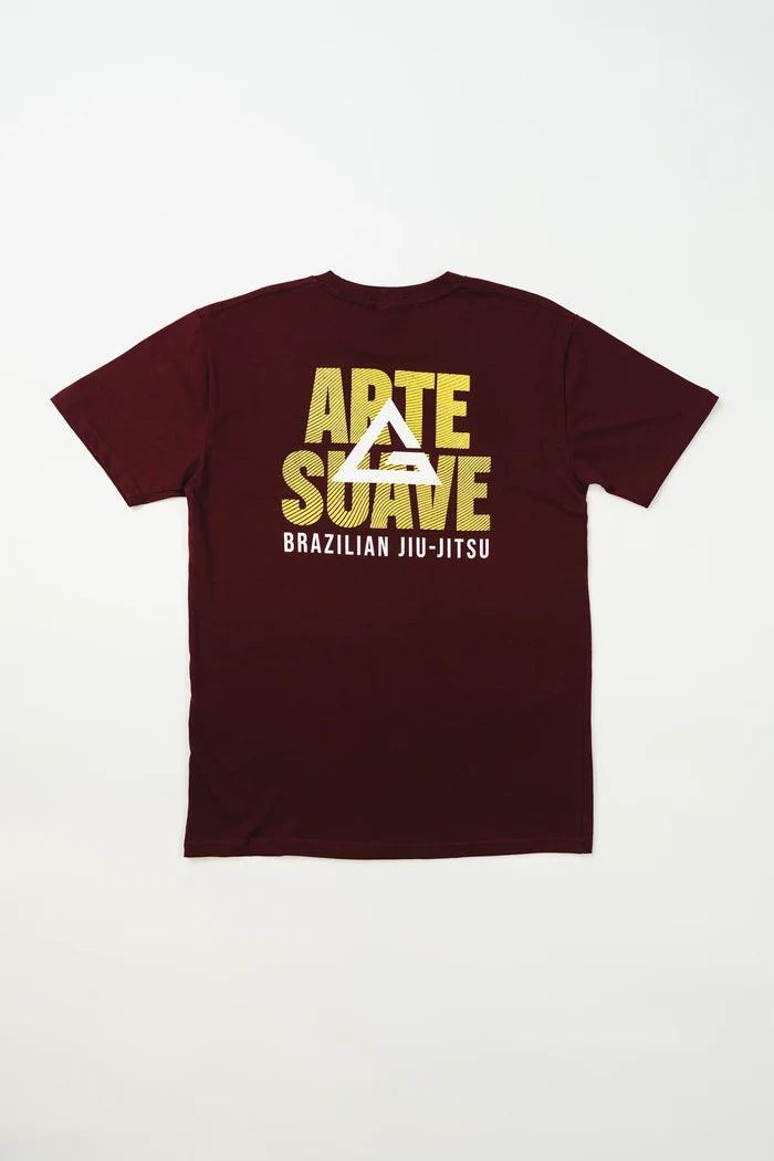 Arte Suave V2 Mens Tee - Maroon