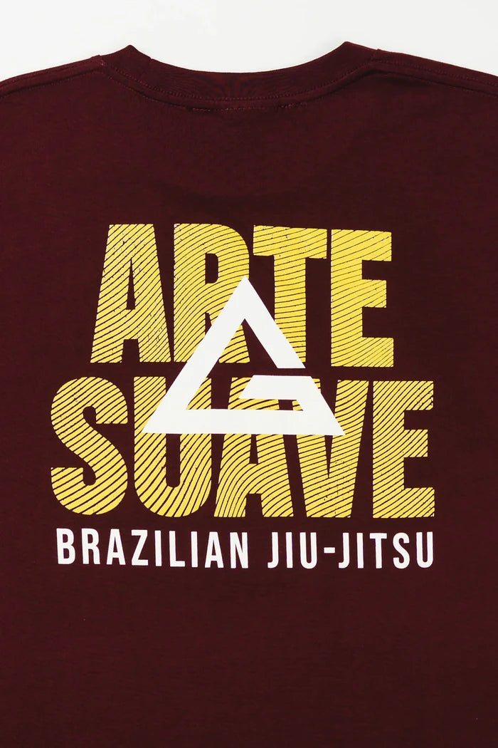 Arte Suave V2 Mens Tee - Maroon