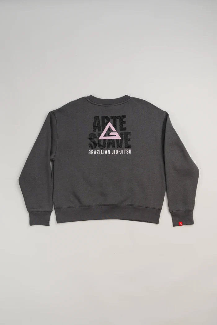 Arte Suave V2 Womens Crewneck - Grey
