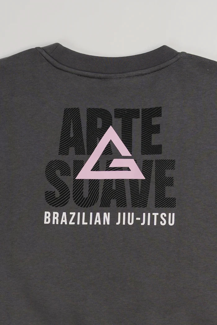 Arte Suave V2 Womens Crewneck - Grey