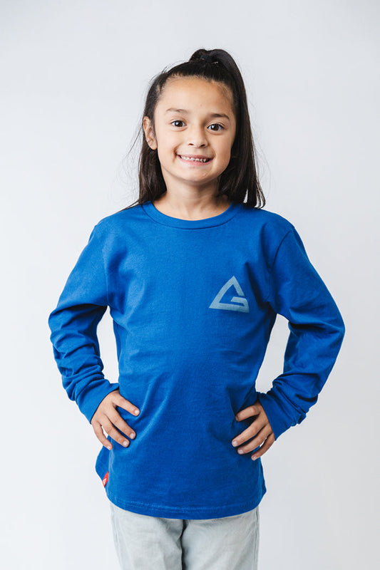Arte Suave Youth Long Sleeve Tee - Blue
