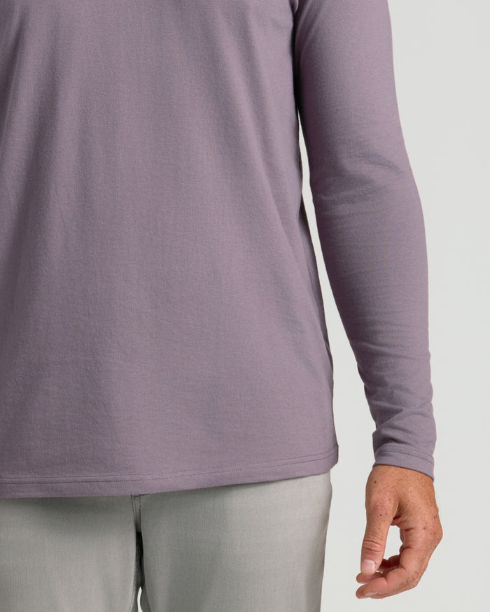 Ashberry Tall Long Sleeve T-Shirt on model's torso.