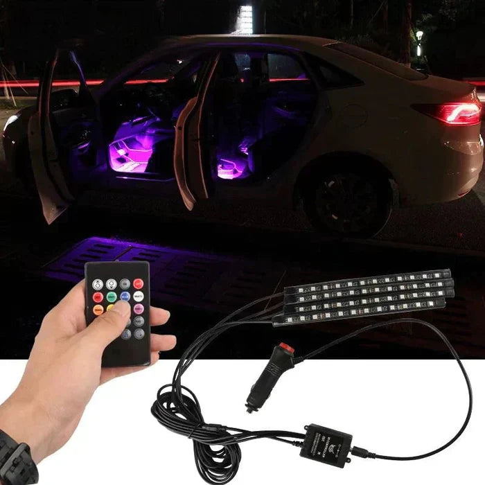 Atmosphere Car Decorative RGB LED Strips Lamps.