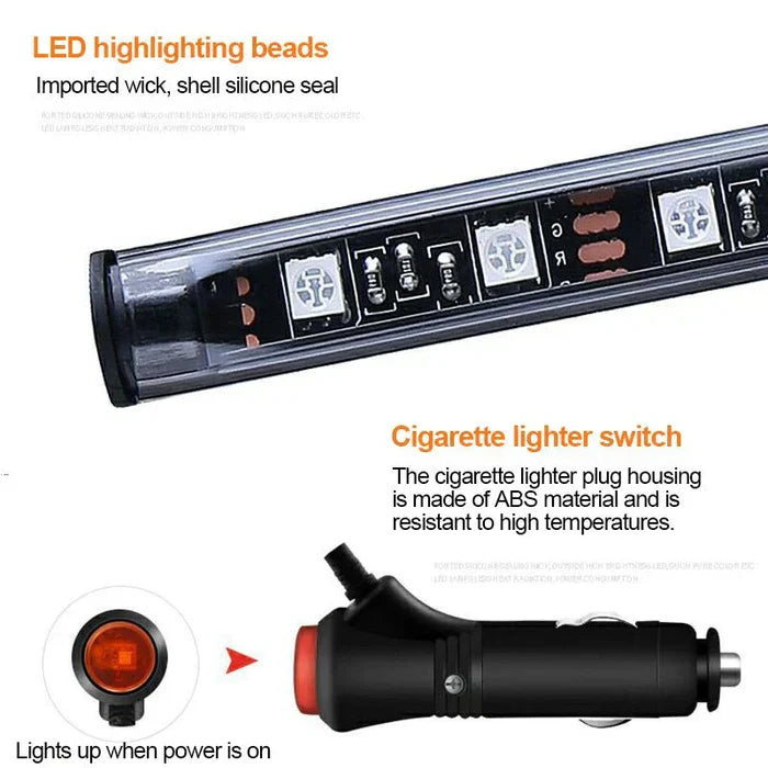 Atmosphere Car Decorative RGB LED Strips Lamps.