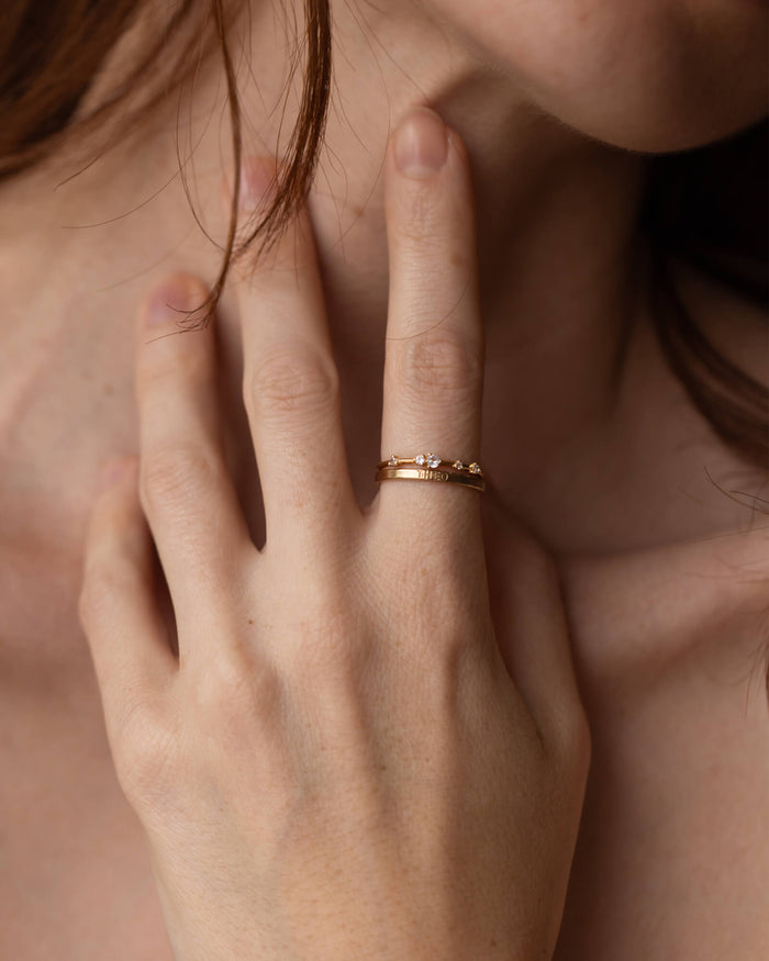 Aura Birthstone Confetti Ring