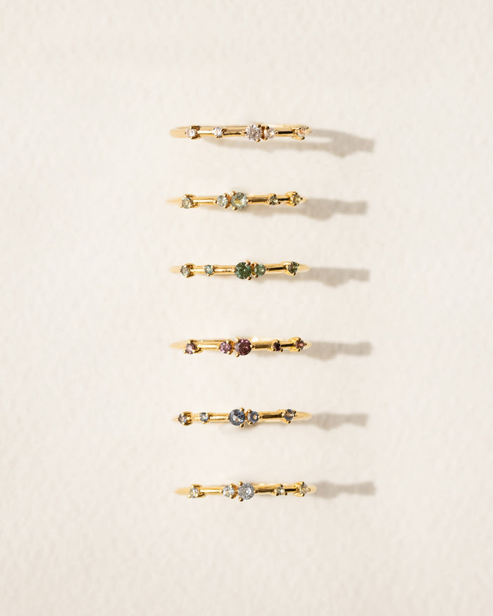 Aura Birthstone Confetti Ring