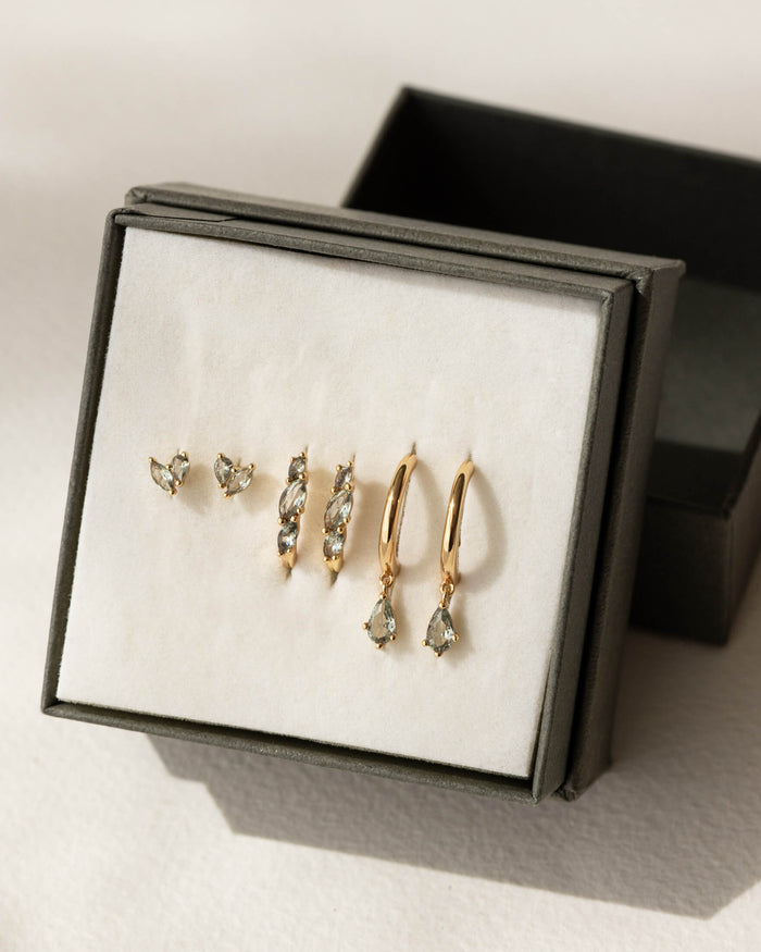 Aura Birthstone Earring Set