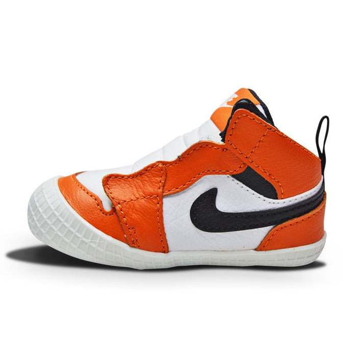 Babies Baby Nike Jordan 1 Crib Bootie White Black "Starfish"