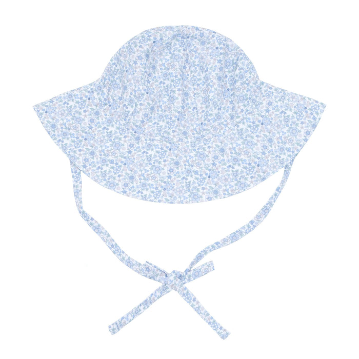 baby slate floral sun hat