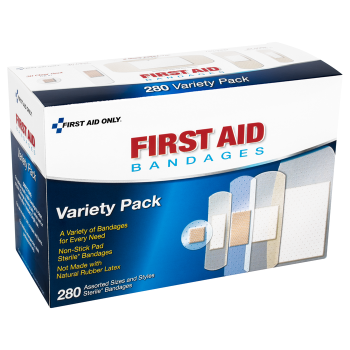 Bandages Sheer & Clear Variety Pack 280/Bx