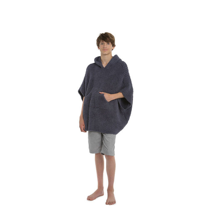 Barefoot Dreams CozyChic Youth Ribbed Cozy - One Size - Pacific Blue