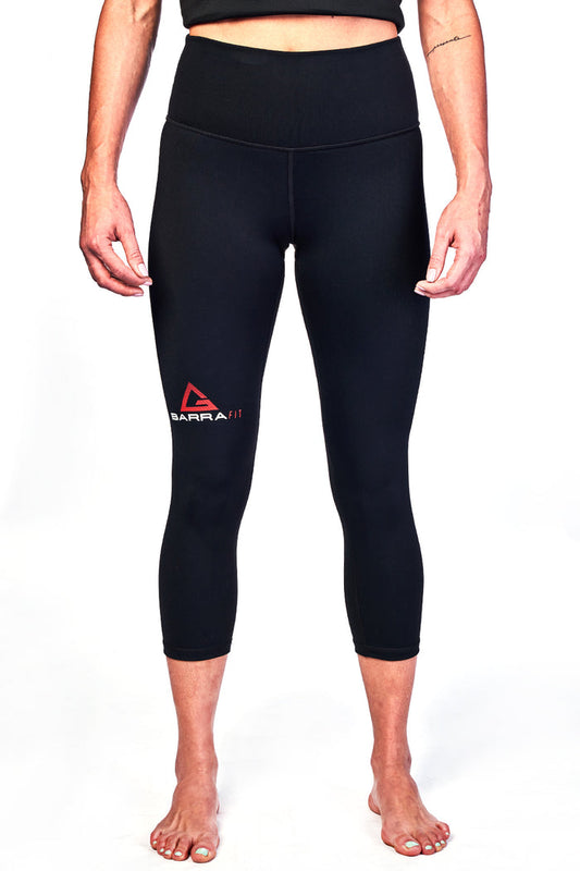 BARRA FIT Womens 3/4 Legging - Black