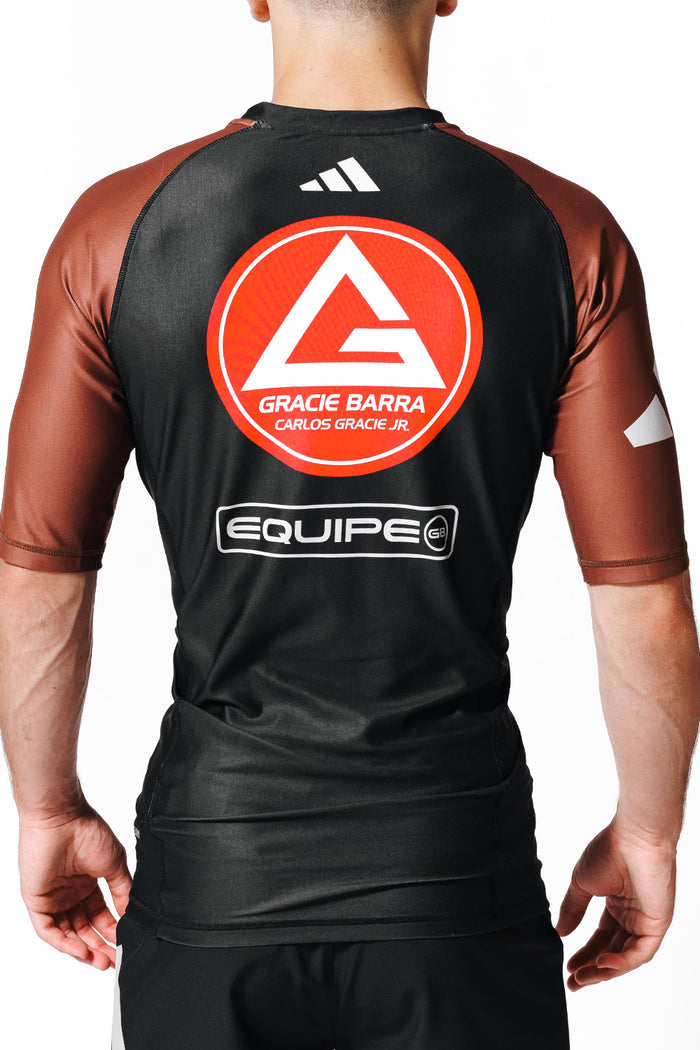 Barra Performance Ranked Rashguard S/S by adidas® - Brown