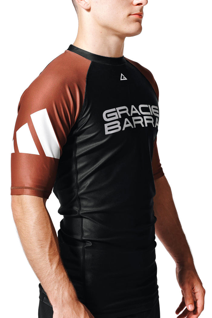 Barra Performance Ranked Rashguard S/S by adidas® - Brown