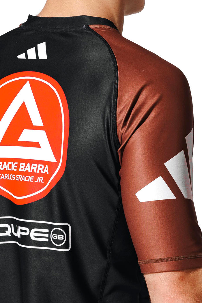 Barra Performance Ranked Rashguard S/S by adidas® - Brown