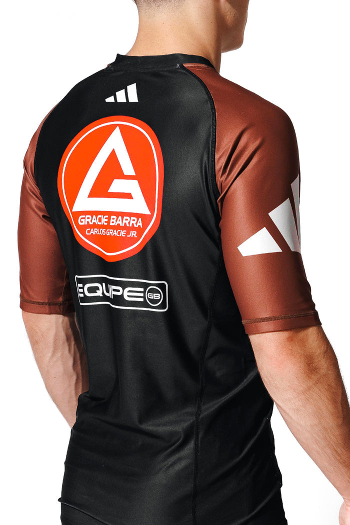 Barra Performance Ranked Rashguard S/S by adidas® - Brown