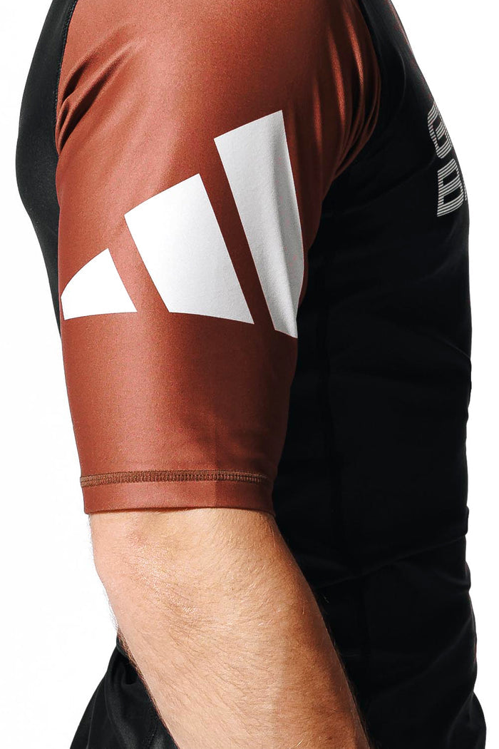 Barra Performance Ranked Rashguard S/S by adidas® - Brown