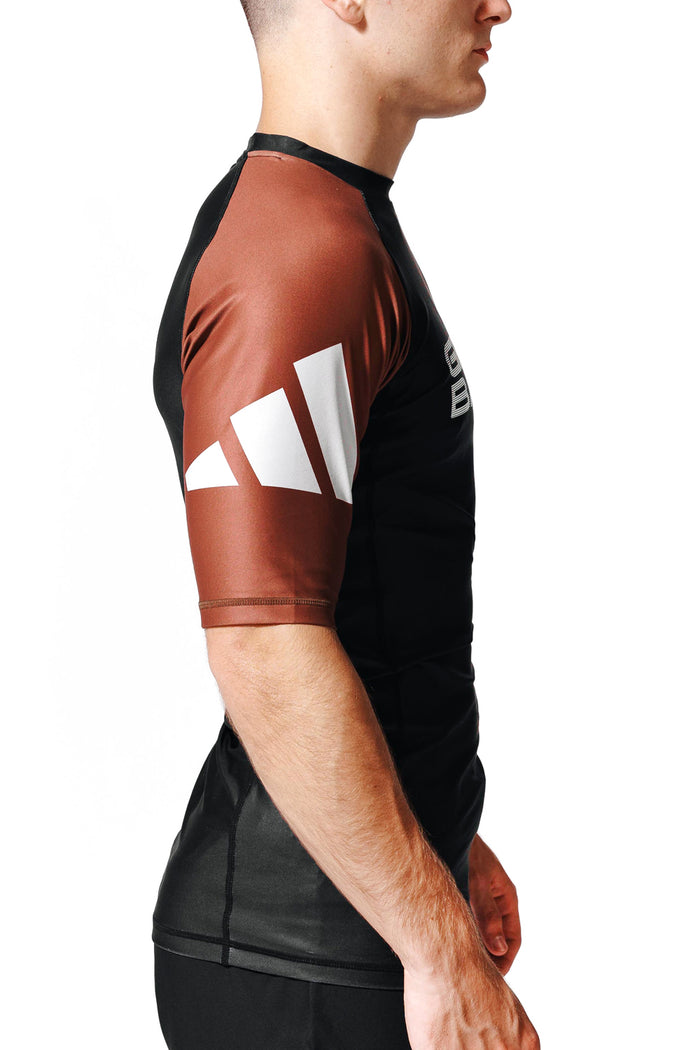 Barra Performance Ranked Rashguard S/S by adidas® - Brown