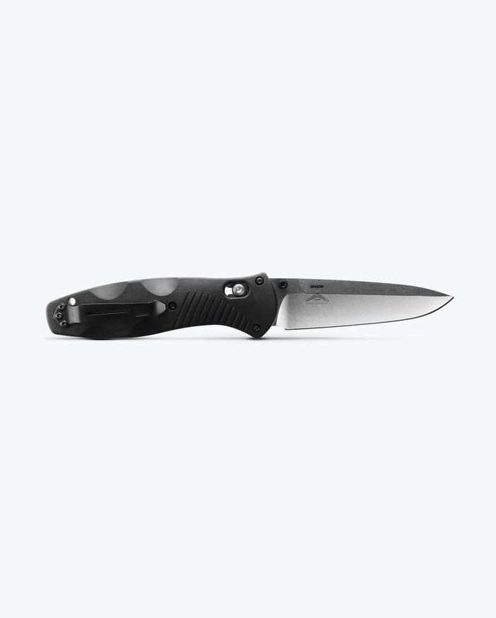Benchmade Barrage 580 Black Valox - Open Back View with 154CM Blade | Benchmade Knife Co.