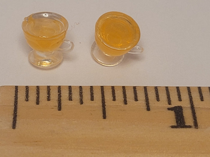 Bat-Themed Orange Punch in Glass Bowl with 8 Glasses