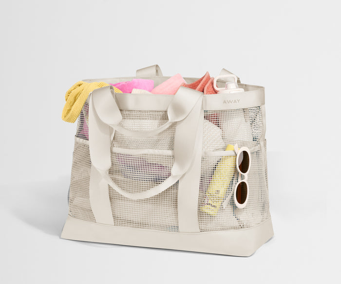 Beach Tote in Salt White