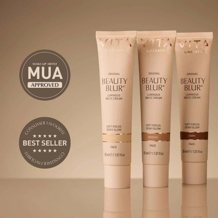BEAUTY BLUR & FACE BRUSH SET: MEDIUM Vita Liberata