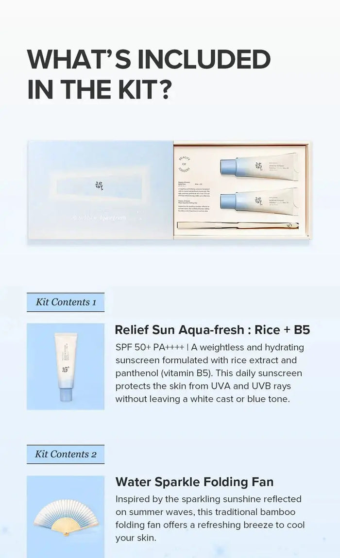 beauty of joseon relief sun aqua fresh kit - DOKAN