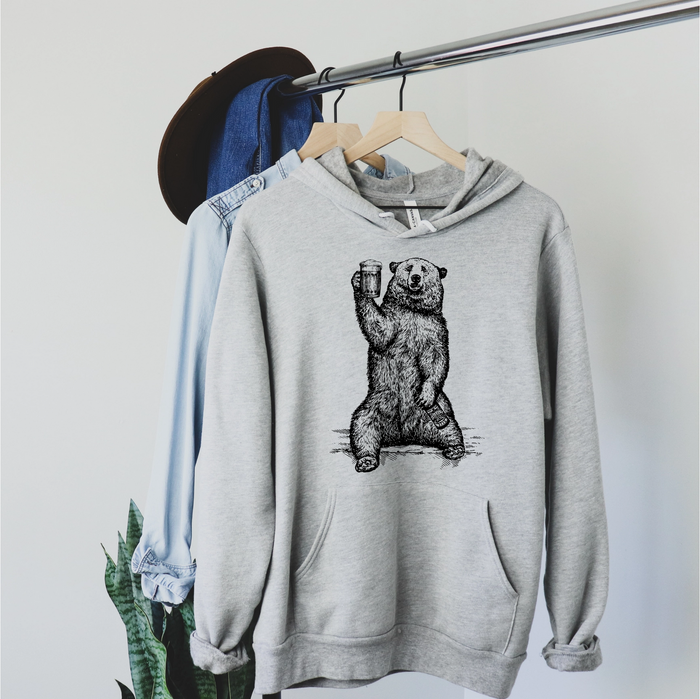 Beer Loving Bear Hoodie