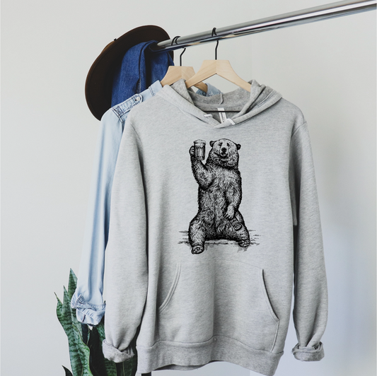 Beer Loving Bear Hoodie