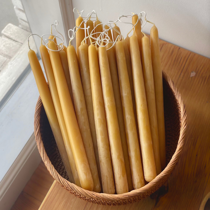 Beeswax Taper Candles