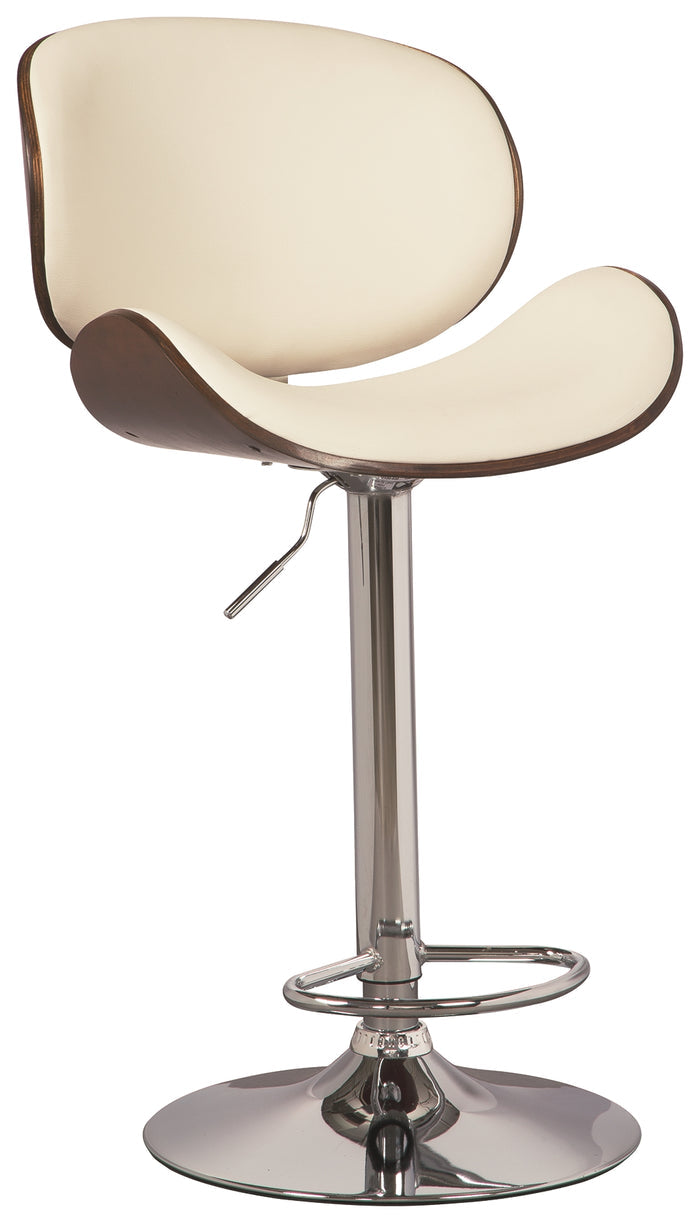 Bellatier D120-630 Bone Tall UPH Swivel Barstool1CN