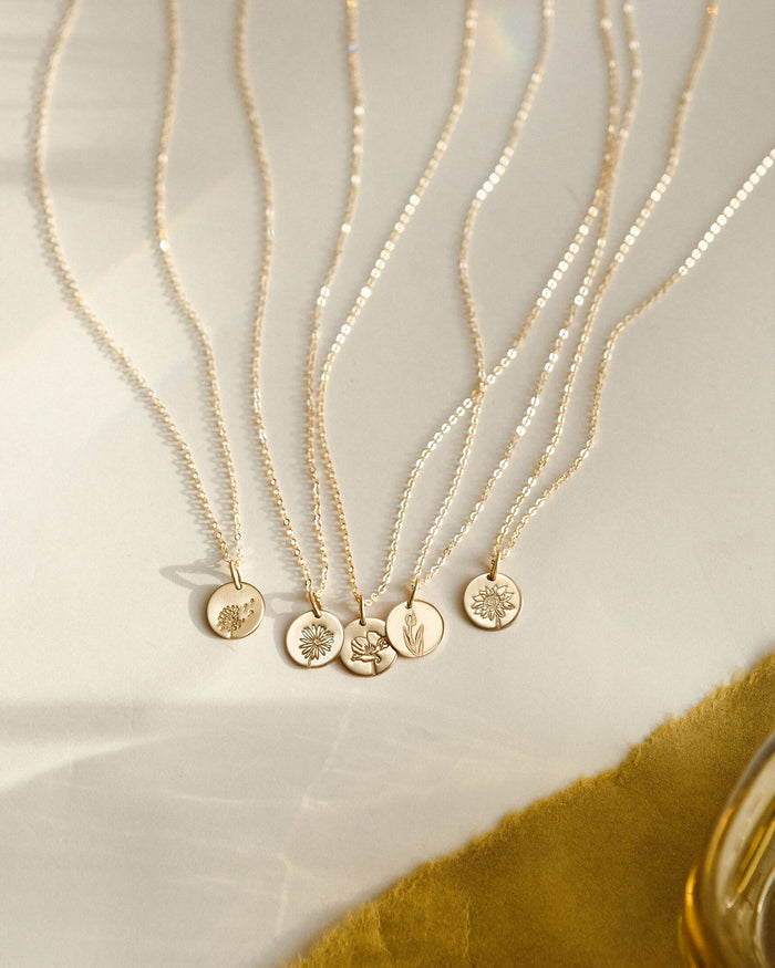 Birth Month Necklace Set