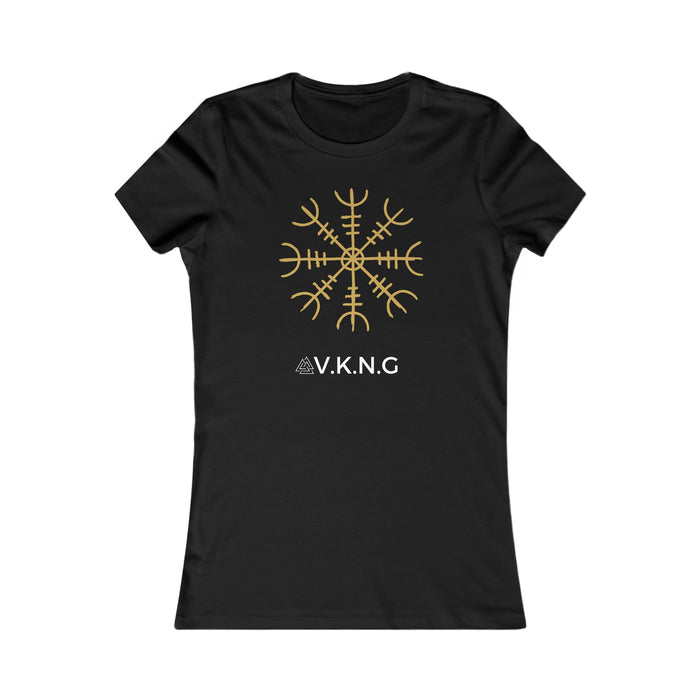 Printify T-Shirt Helm Of Awe Aegishjalmr V.K.N.G™  T-shirt Girly Cut