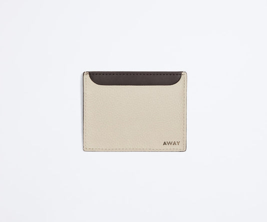 Front product view of the Card Case in Cream White
