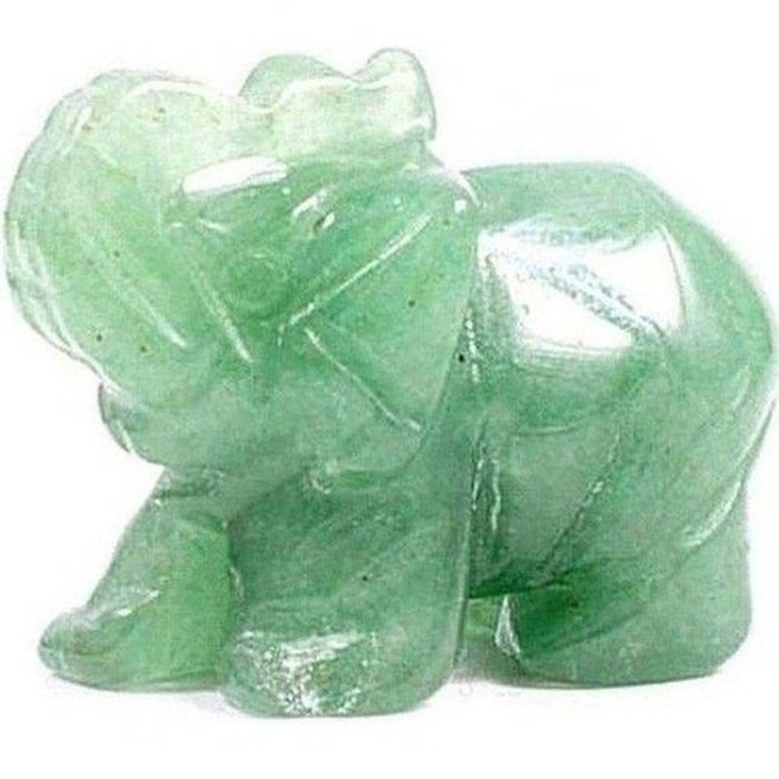 Carved crystal elephant figurine, view 4