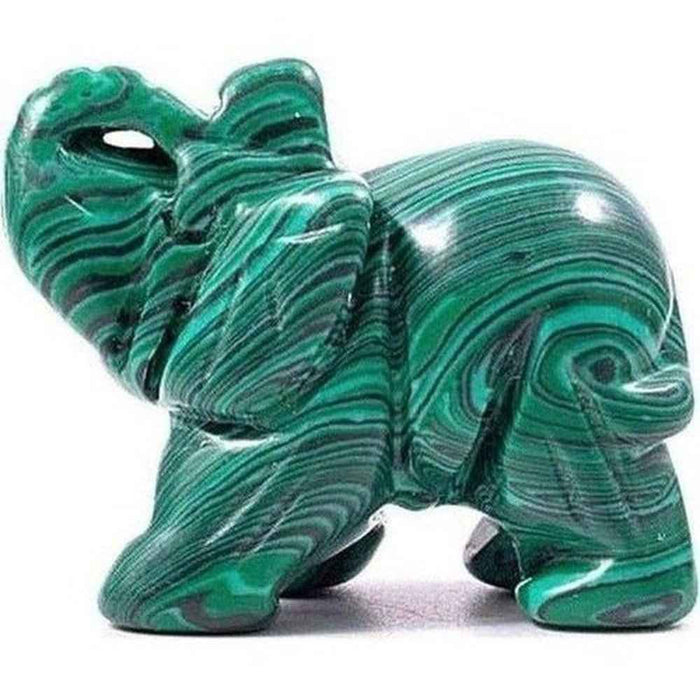 Carved crystal elephant figurine, view 5