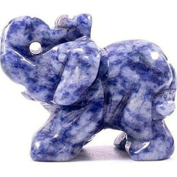 Carved crystal elephant figurine, view 6