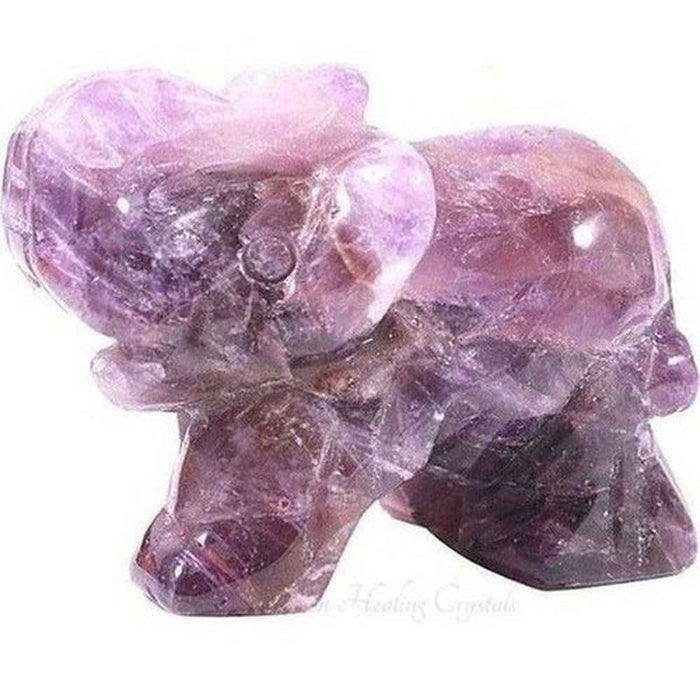 Carved crystal elephant figurine, view 7