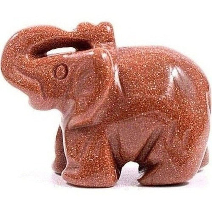Carved crystal elephant figurine, view 8