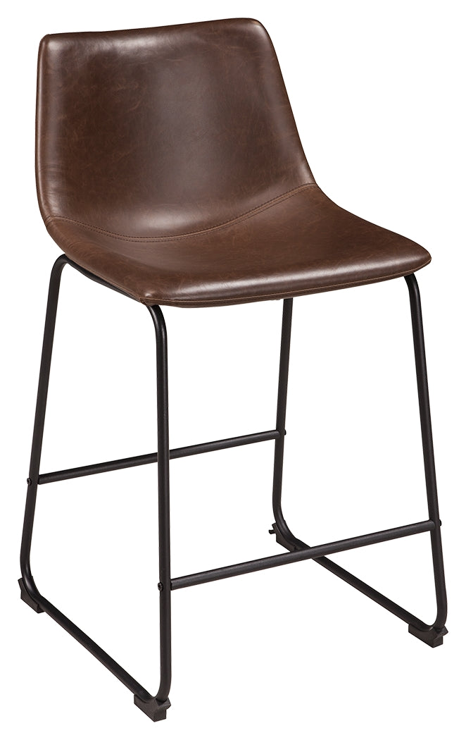 Centiar D372 Brown 2-Piece Bar Stool Set