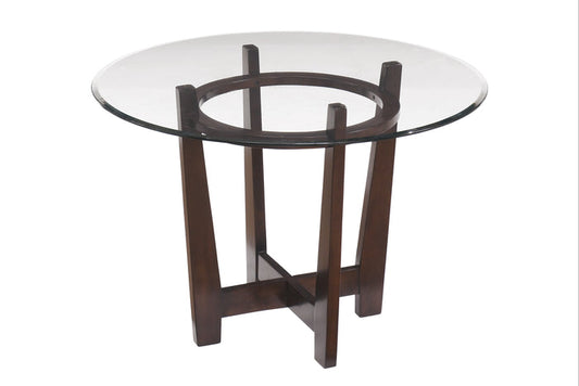 Charrell D357-15 Medium Brown Round Dining Room Table