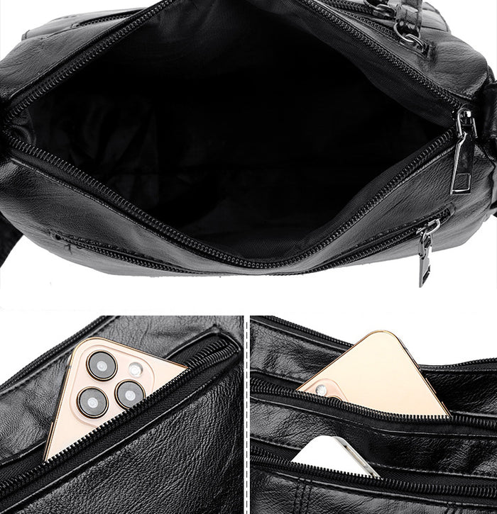 CL1610 - Retro Multi-Layer Messenger Bag