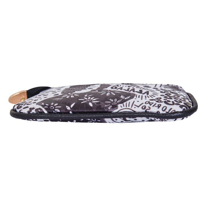 Women's monochrome coin pouch small wallet for travel and daily use-bottom image