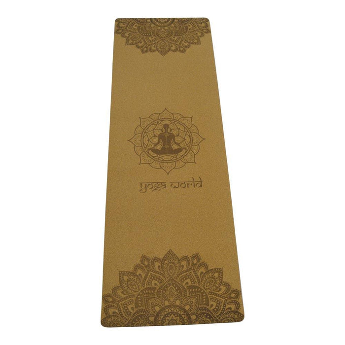 Cork Mat - Yoga World UK - Cork Bundle - Yoga World UK - Cork Bundle includes 100% Cork Mat, Block & Wheel | Yoga World Shop UK | Cork Mandala Bundle | Cork Mat