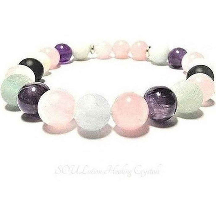 Custom crystal bracelet, choose 3 stones, view 3