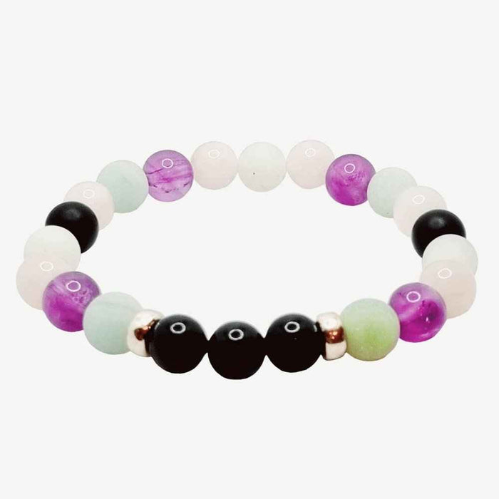 Custom crystal bracelet, choose 3 stones, view 5