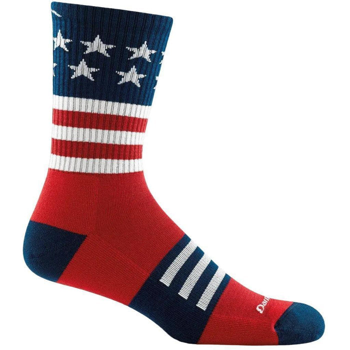 DARN TOUGH Men's Captain Stripe Micro Crew Lightweight Hiking Socks 1976