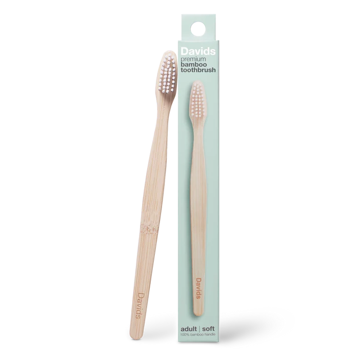 Davids premium bamboo toothbrush / adult soft / single