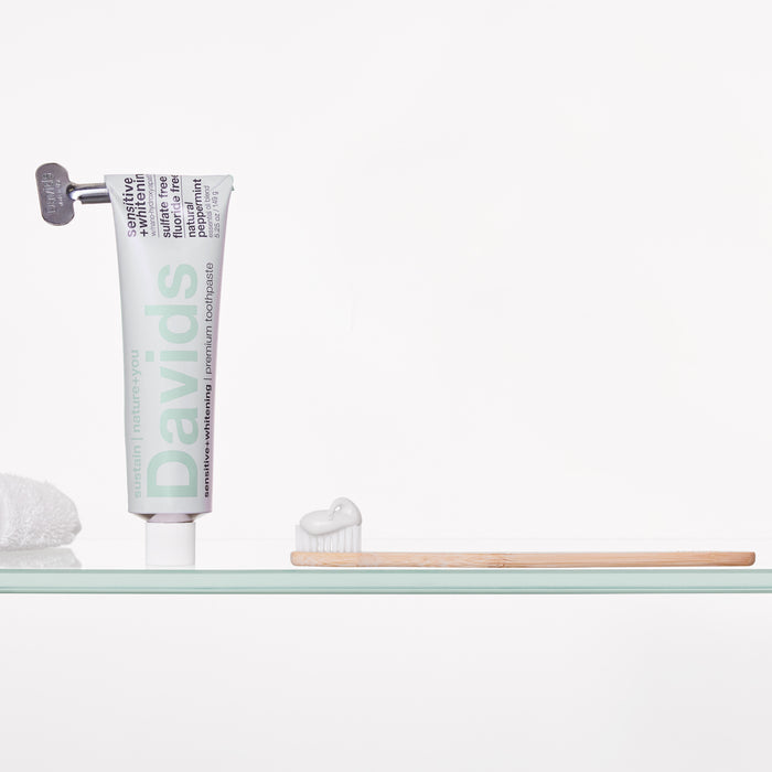 Davids premium bamboo toothbrush / adult soft / single